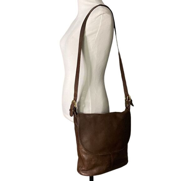 Vintage Coach Soho Whitney Full Grain Leather Shoulder Bag Circa 1990 Cognac - Picture 1 of 16